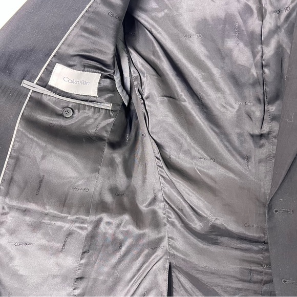 Calvin Klein 38S Black Sport Coat Blazer Jacket Wool - Picture 7 of 7